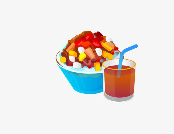 卡通夏日饮品免抠