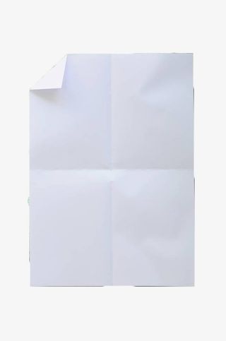 白色折痕纸张免抠