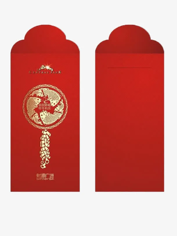 大红色新年红包免扣素材免抠