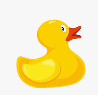 矢量小黄鸭素材免抠