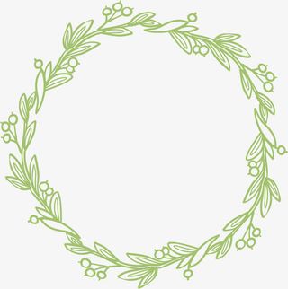 花环花边手绘边框免抠