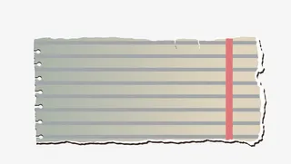 矢量卡通手绘手撕纸条免抠