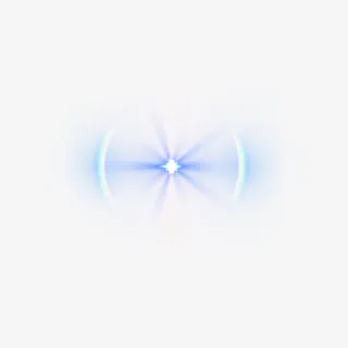 蓝色的光效免抠