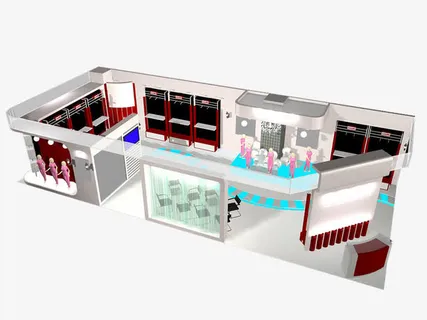 服装店立体展示效果图免抠