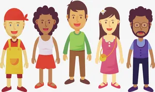 快乐开心的人们免抠