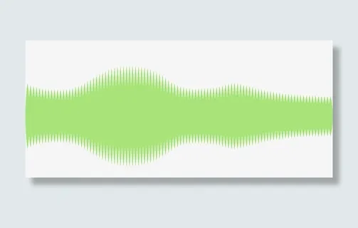 免抠绿色音频装饰图案免抠