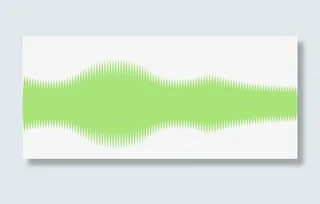 免抠绿色音频装饰图案免抠