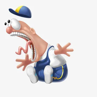 戴帽子的惊讶小孩免抠