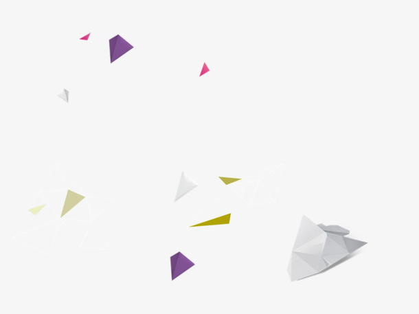 彩色碎纸张漂浮素材免抠