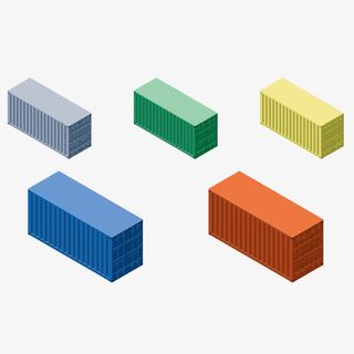 集装箱矢量图免抠