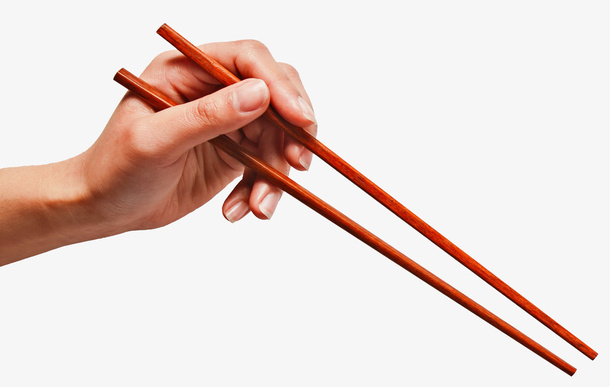 筷子夹菜动作免抠