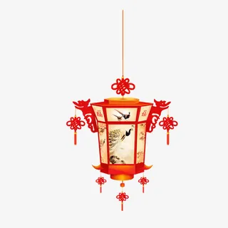 复古灯笼装饰设计免抠