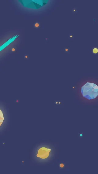 蓝色立体几何H5背景图高清