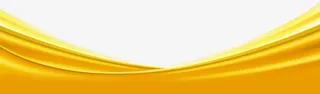 黄色渐变彩带装饰免抠