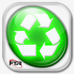 白色循环箭头图标设计免抠