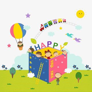 卡通孩子们免抠