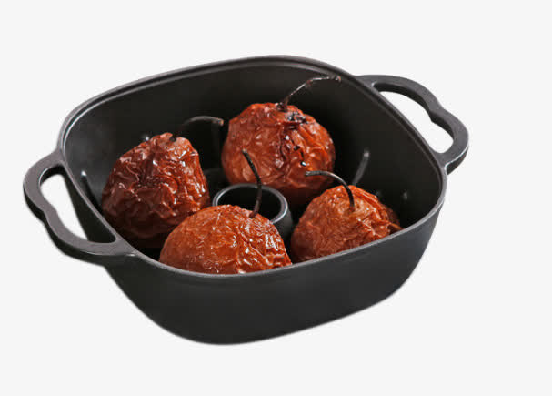 铁工房铸铁烤梨子免抠