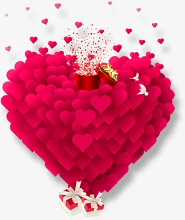 中国风 祥云 饰品 装饰 底纹爱心免抠