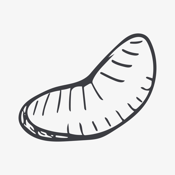 手绘橘子免抠