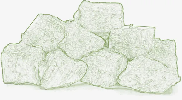 牛腩  牛肉粒  线稿免抠