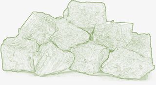 牛腩  牛肉粒  线稿免抠