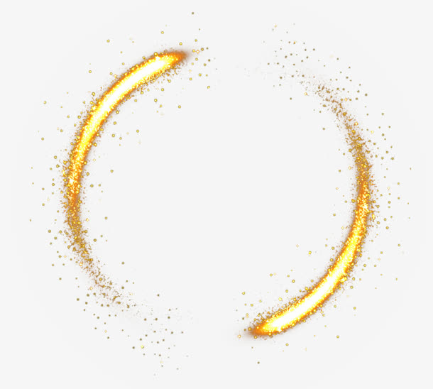 金色的光效免抠