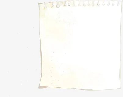 手绘简约笔记本创意纸张免抠