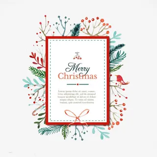 圣诞植物装饰标签免抠