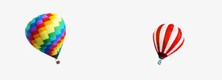 彩色气球免抠
