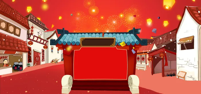 中国风红色喜庆背景高清