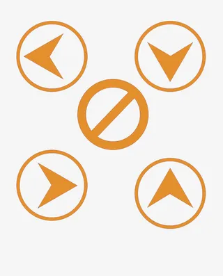 不同方向的箭头图标免抠