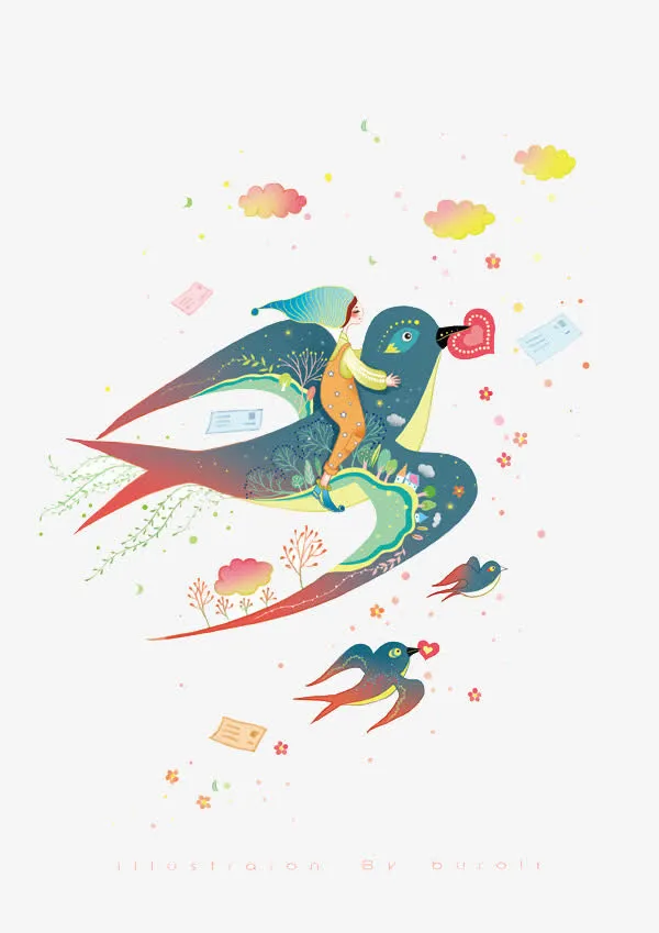 飞翔的燕子免抠