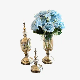 欧式花瓶插花艺术免抠