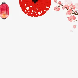 小清新日系插画免抠