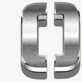 银色光晕小括号符号免抠