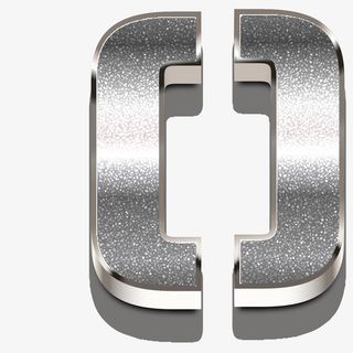 银色光晕小括号符号免抠