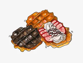 华夫饼产品抠图免抠