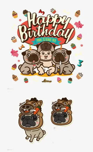 动物生气H5界面免抠素材免抠