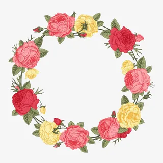 玫瑰花环免抠