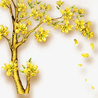 立体时尚墙纸免抠