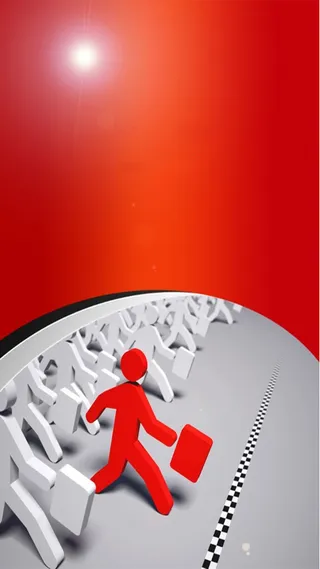 职场红色背景图高清