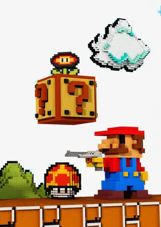 像素化超级玛丽免抠