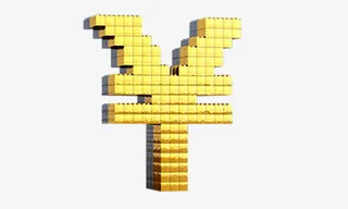 金色立体人民币符号免抠素材免抠