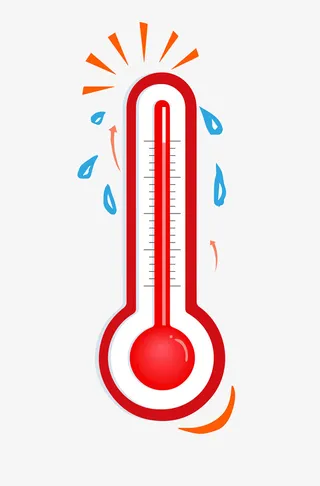 家庭医疗体温计插画免抠