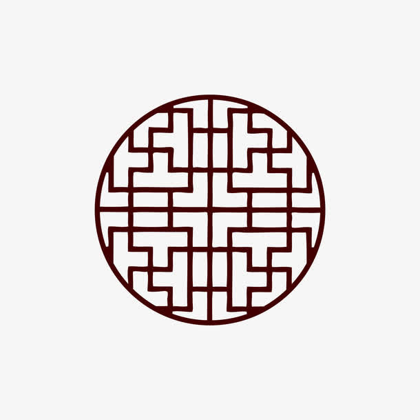 矢量手绘中式花纹免抠
