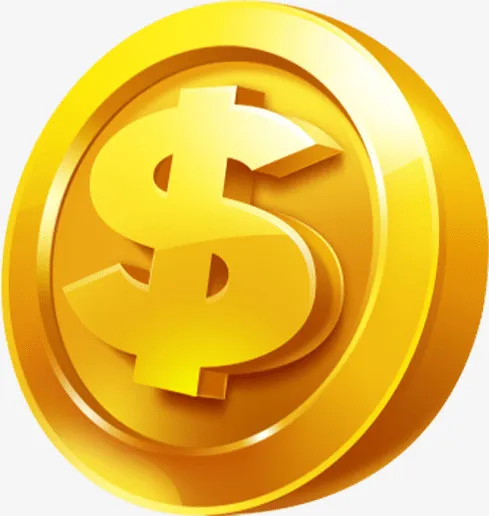 金币，金钱，活动元素免抠