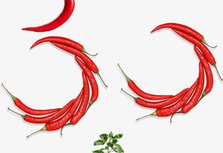 创意红火辣椒免抠