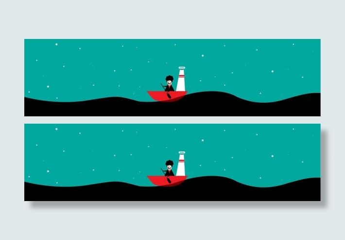 扁平式背景banner设计