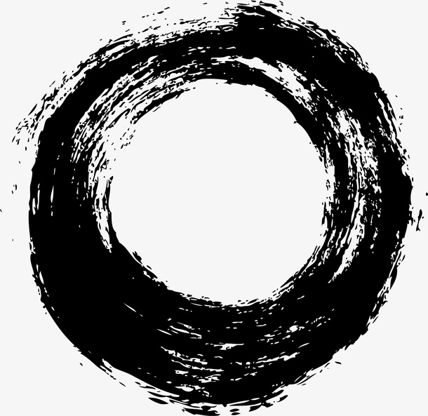 手绘黑色涂鸦免抠
