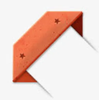 左边角折角质感标签免抠